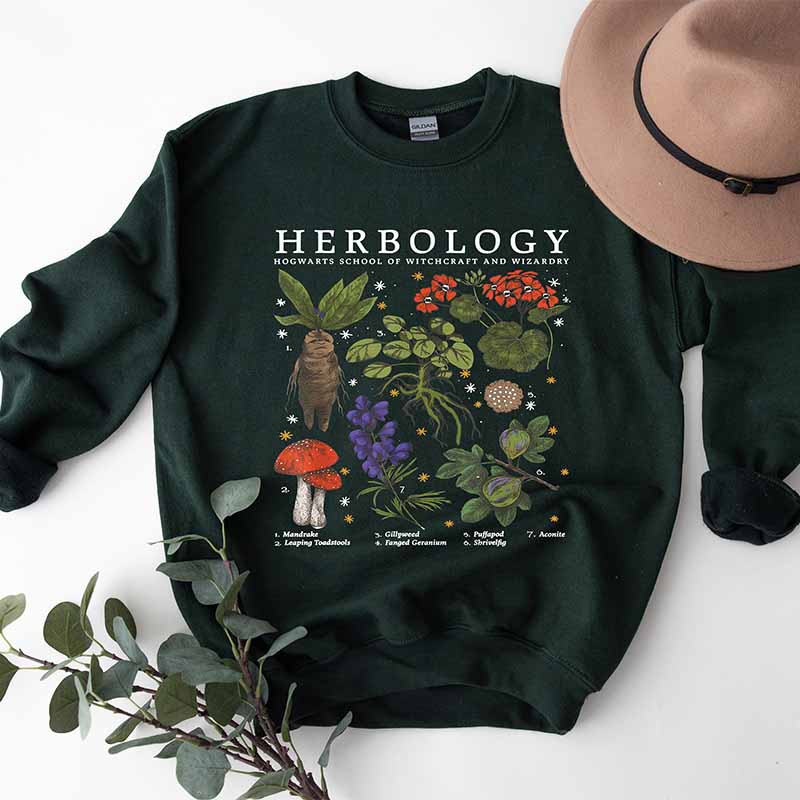 Herbology Plant Lover, Botanical Sweatshirt