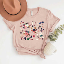 Ladies  Wildflower Floral T-Shirt