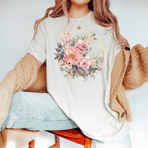 Watercolor  Boho Wildflowers Autumn T-Shirt