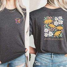 Seek Balance Not Perfection Floral T-Shirt