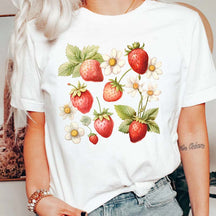 Botanical Strawberry Garden T-Shirt