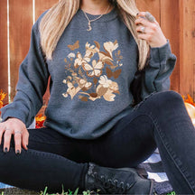 Floral Autumn Aesthetic Butterfly Sweatshirt