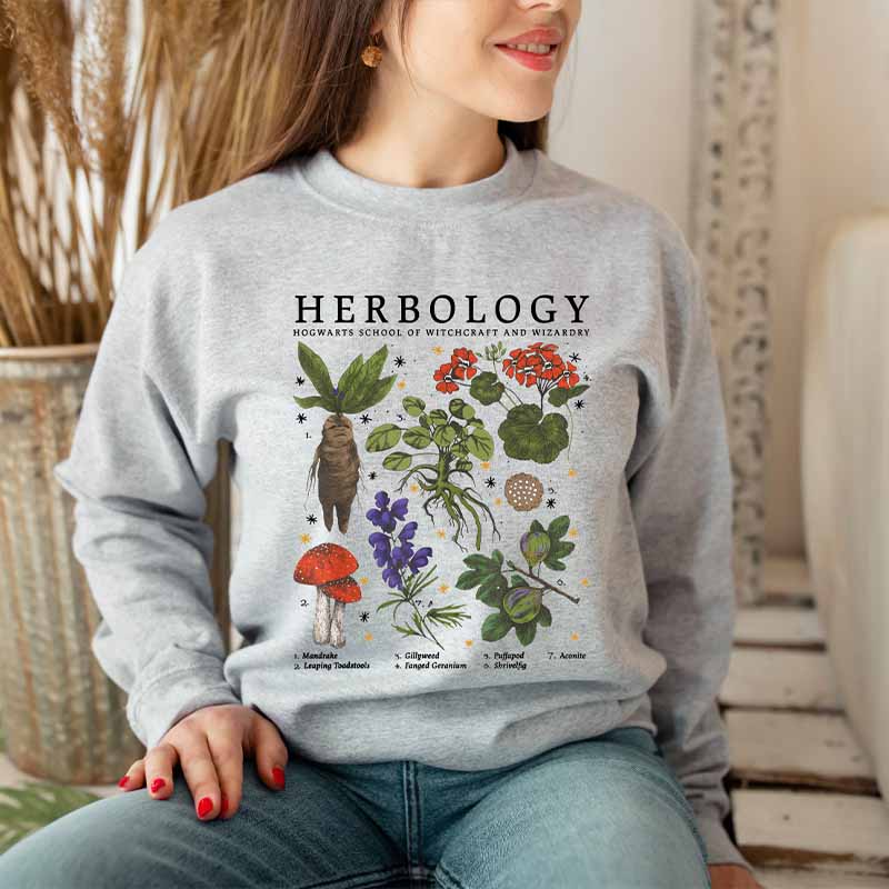 Herbology Plant Lover, Botanical Sweatshirt