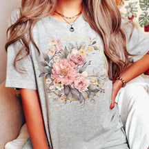 Watercolor  Boho Wildflowers Autumn T-Shirt