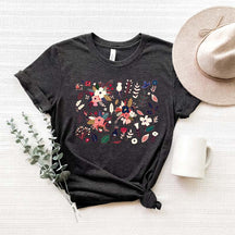 Ladies  Wildflower Floral T-Shirt