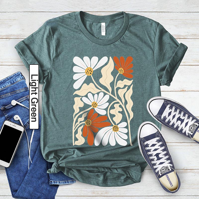 Boho Wildflowers Aesthetic Lover T-Shirt