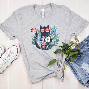 Funny Cat Plant Lover T-Shirt