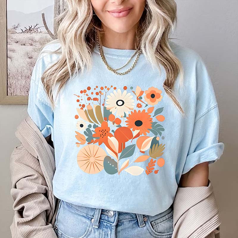 Boho Flowers Plant Lady T-Shirt