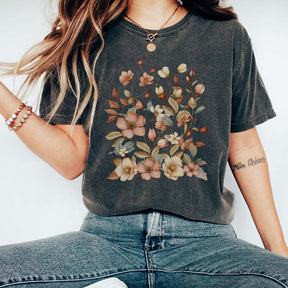 Pastel Wildflowers Watercolor Floral T-Shirt