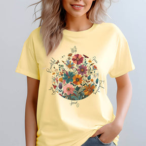 Pressed Wildflowers Nature Inspired T-Shirt