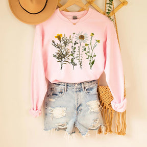 Vintage Botanical Wildflower Sweatshirt