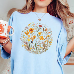 Boho Wildflowers Oversized T-Shirt