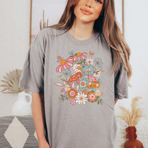 Pressed Flowers Pastel Floral Nature T-Shirt