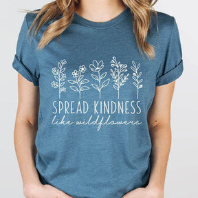 Spread Kindness Flower Motivational T-Shirt