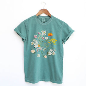 Floral Graphic Nature Dyed T-Shirt