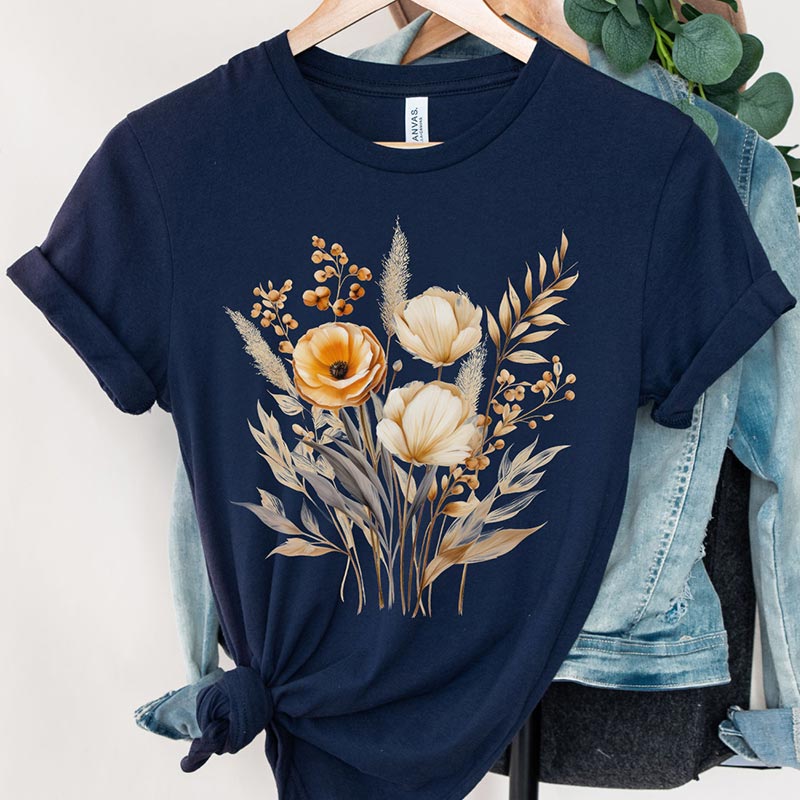 Boho  Flowers Gardening Nature T-Shirt