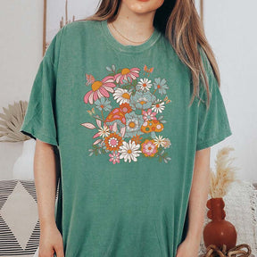 Pressed Flowers Pastel Floral Nature T-Shirt