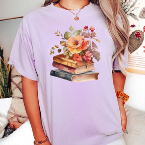 Floral Book Wildflowers T-shirt