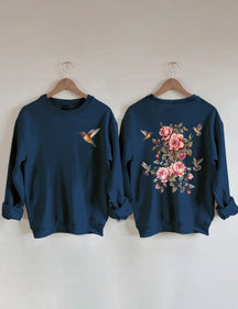 Wildflower And Bird Sweatshirt