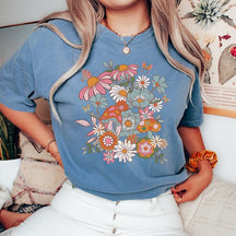 Pressed Flowers Pastel Floral Nature T-Shirt