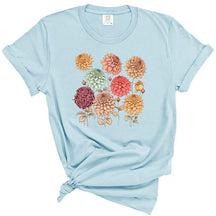 Vintage Dahlias Nature Flowers T-Shirt