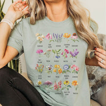 Aesthetic Flower Identification T-Shirt