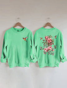 Wildflower And Bird Sweatshirt