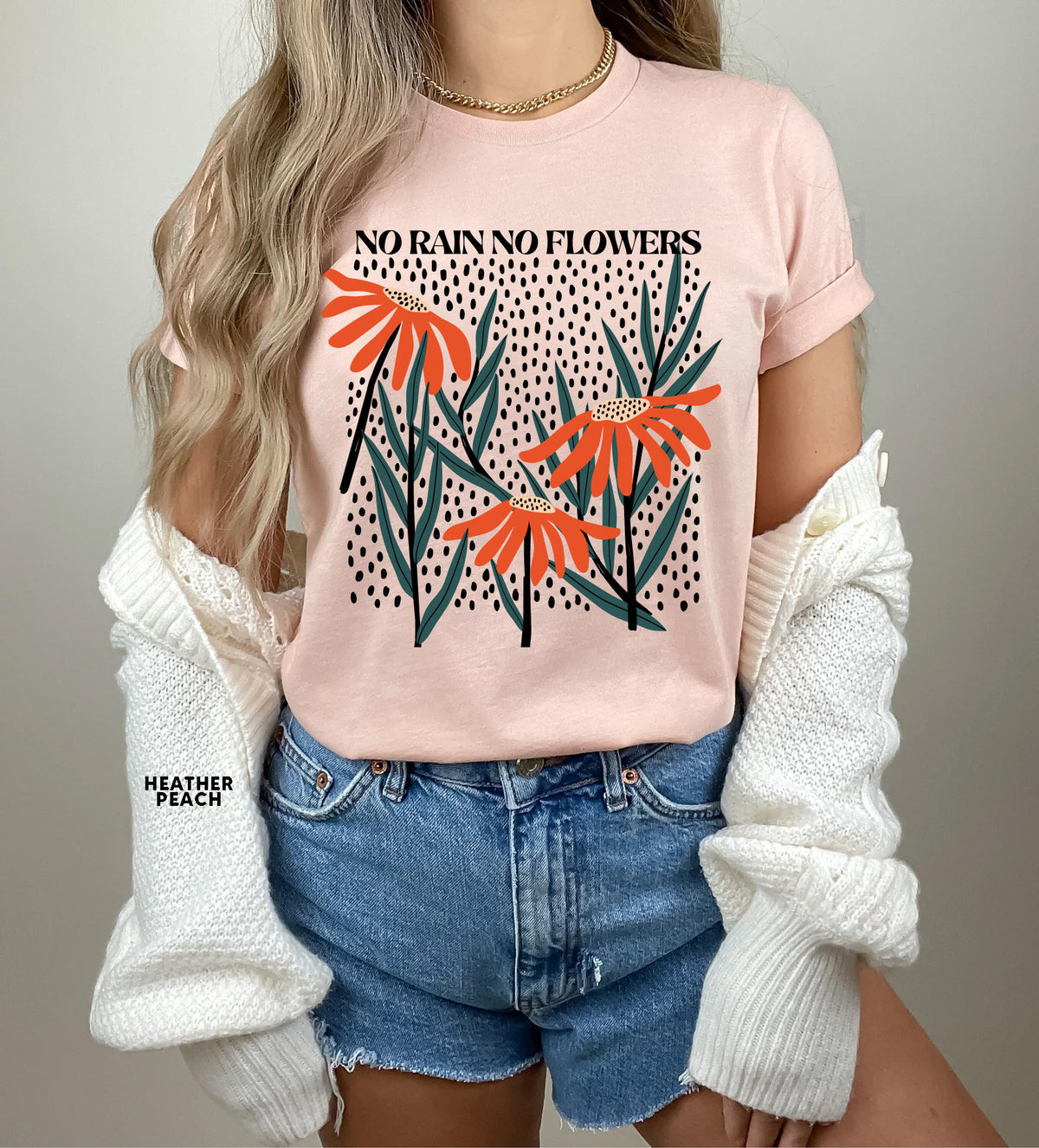 Kein Regen, keine Blumen, Wildblumen-T-Shirt
