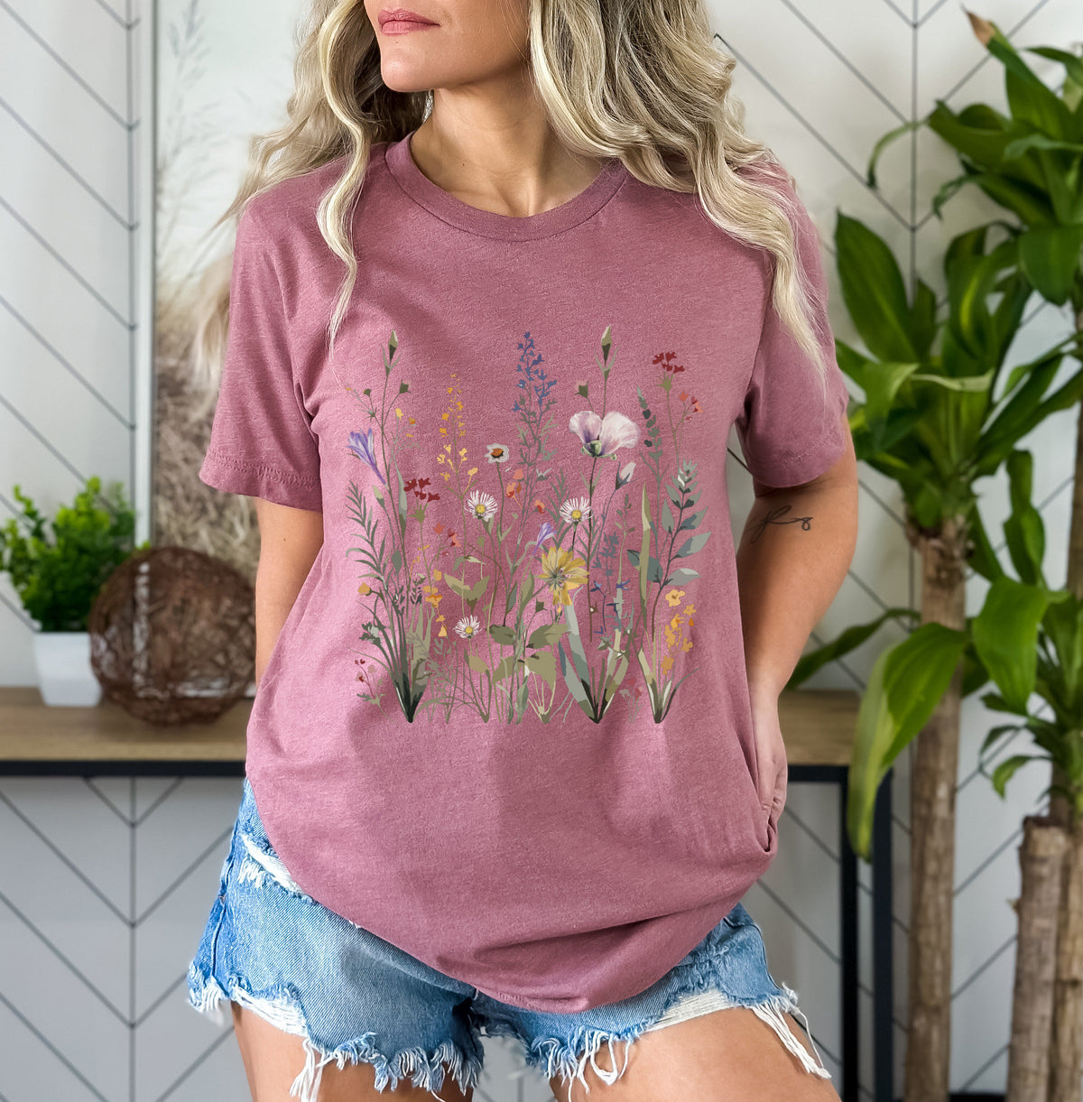 Vintage Wildflowers Botanical T-Shirt