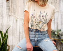 Vintage Wildflowers Botanical T-Shirt