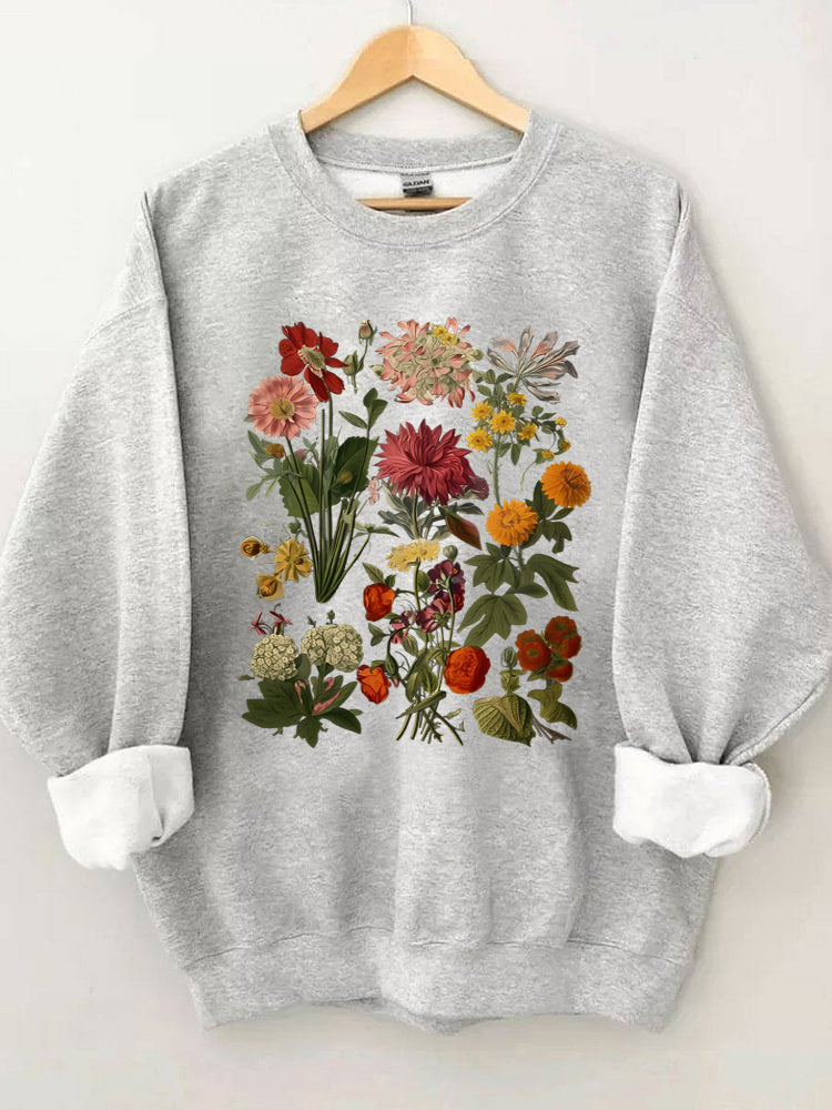 Cottagecore Vintage Blumen Sweatshirt