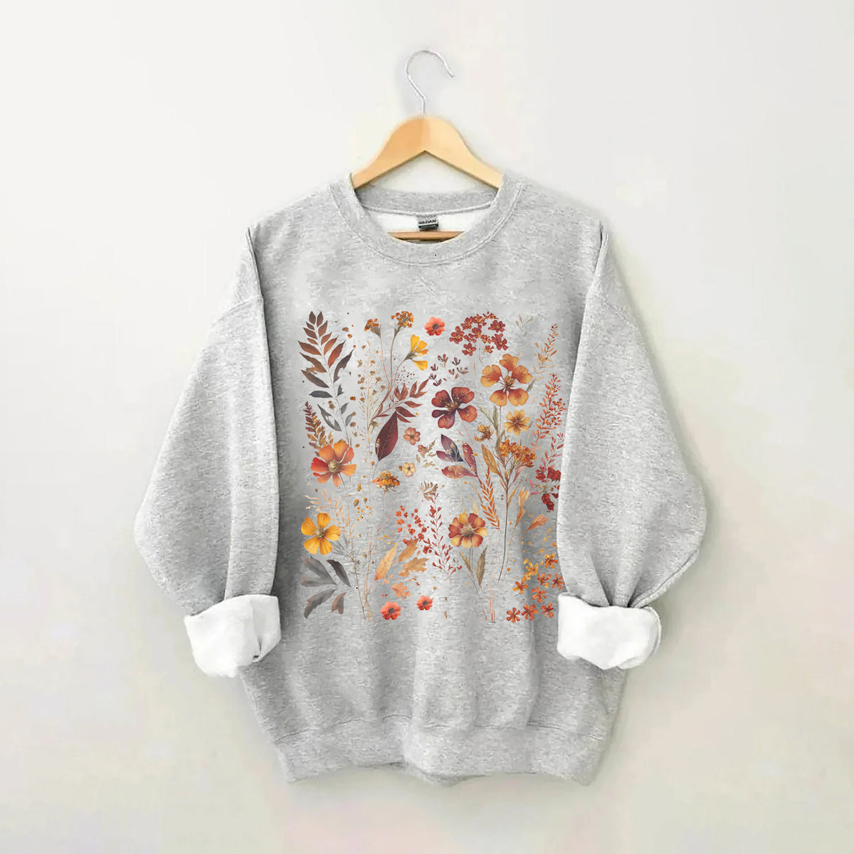 Vintage Wildblumen Gartenliebhaber Sweatshirt