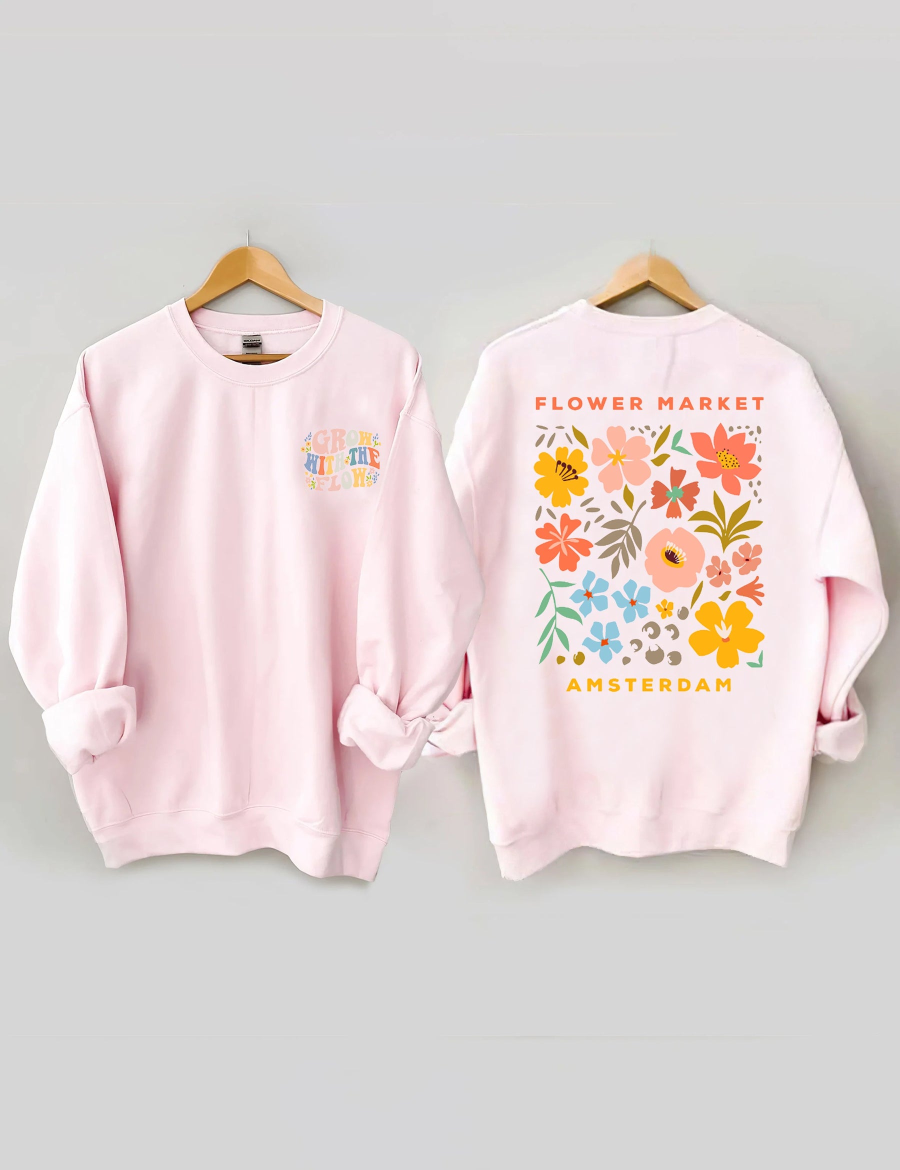 Boho Flower Market Amsterdam Sweatshirt