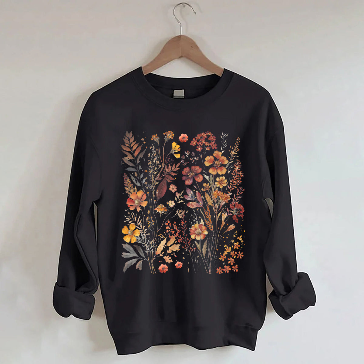 Vintage Wildblumen Gartenliebhaber Sweatshirt