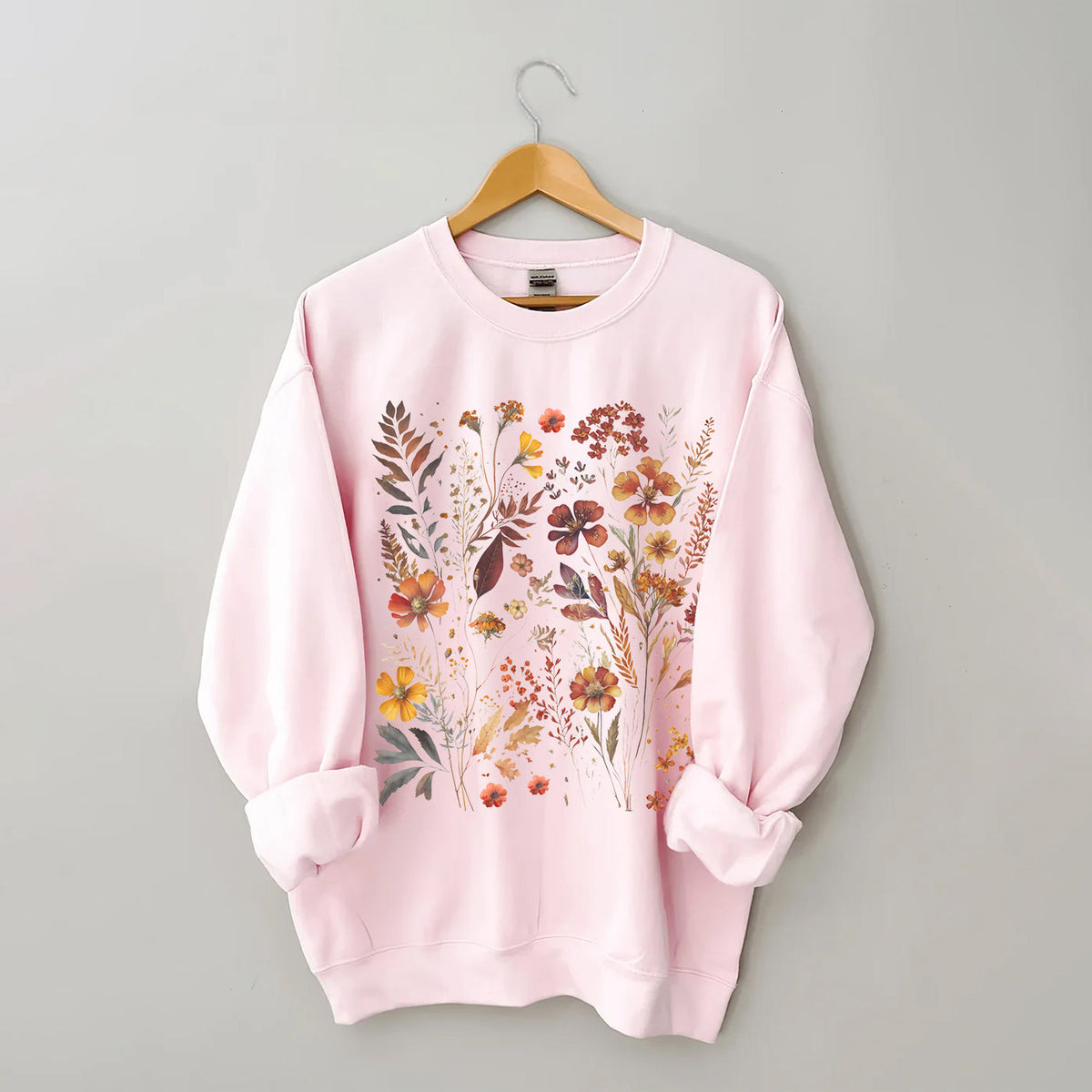 Vintage Wildblumen Gartenliebhaber Sweatshirt