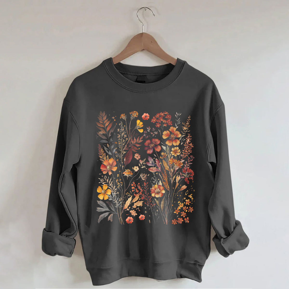 Vintage Wildblumen Gartenliebhaber Sweatshirt