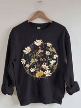 Sweat-shirt à fleurs