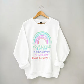 Dein kleiner sarkastischer Sonnenschein ist angekommen, Sweatshirt