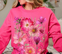 Vintage Wildblumen Pullover Sweatshirt