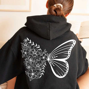 Floral Butterfly Hoodie