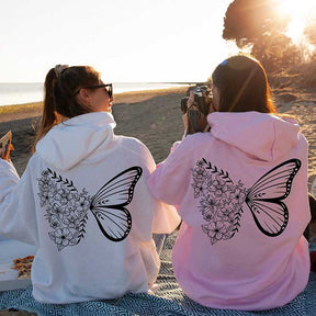Floral Butterfly Hoodie