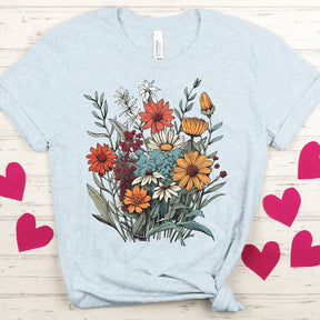 Wild Flowers Stylish T-shirt