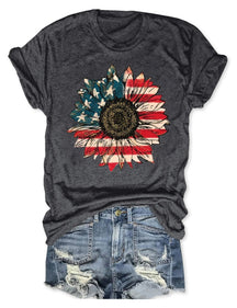 Amerika-Sonnenblumen-T-Shirt