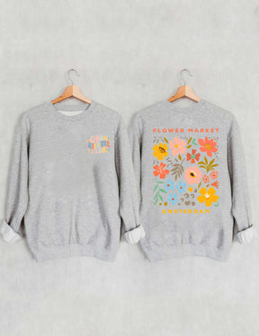 Boho Flower Market Amsterdam Sweatshirt