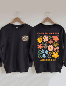 Boho Blumenmarkt Amsterdam Sweatshirt