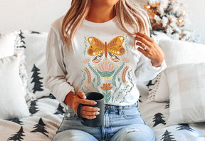 Butterfly Sweatshirt Mystical Celestial Sweatshirt