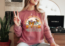 Monarch Butterfly Botanical Sweatshirt Butterfly Lover Gift