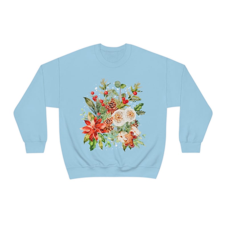 Vintage gepresste Blumen Boho übergroße Wildblumen Sweatshirt 