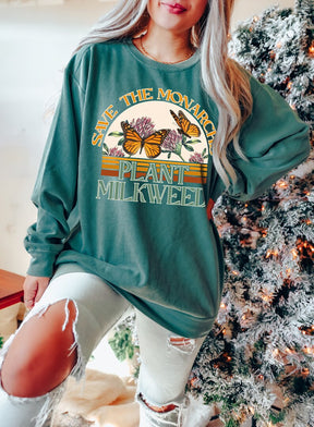 Monarchfalter Botanisches Sweatshirt Schmetterlingsliebhaber Geschenk 