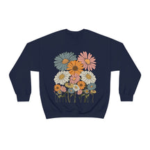 Retro-Gänseblümchen-Blumen-Sweatshirt 